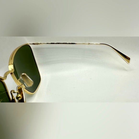 Celine Gold Metal Cat Eye Sunglasses Authentic Model cl40069u 30n 61 16140 3 - Picture 11 of 16